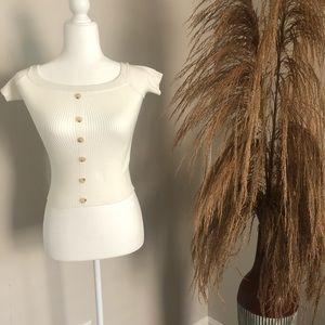 Crop Top Shirt | On/ Off the Shoulder